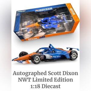 NWT Autographed Scott Dixon #9 IndyCar 2023 Greenlight 1:18 Diecast Collectible